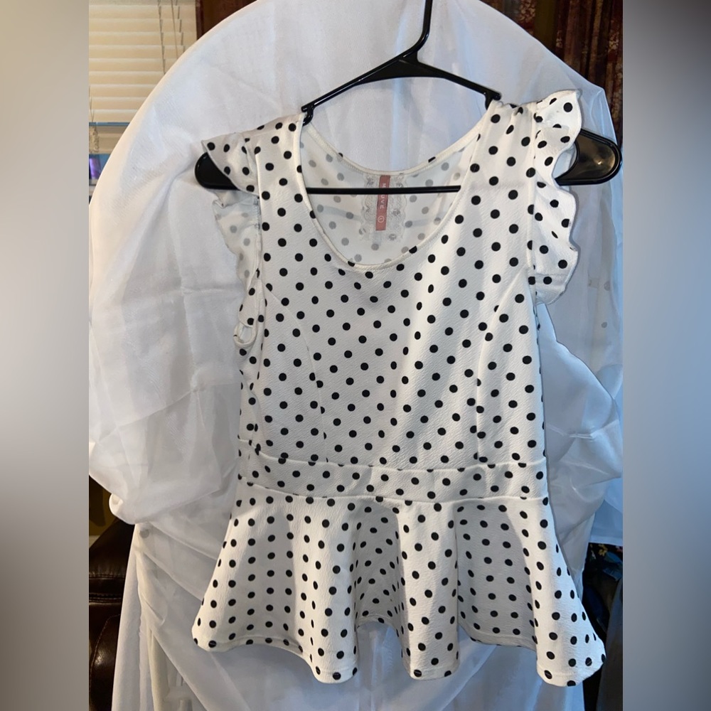 Polka dot blouse